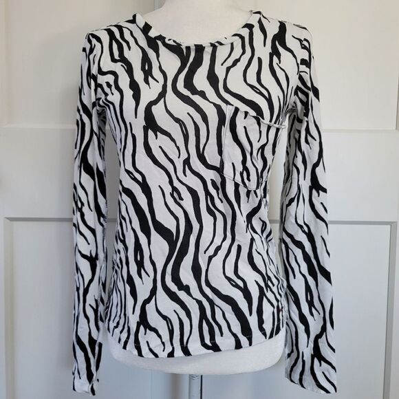 n:PHILANTHROPY zebra print long sleeve top - Picture 8 of 10
